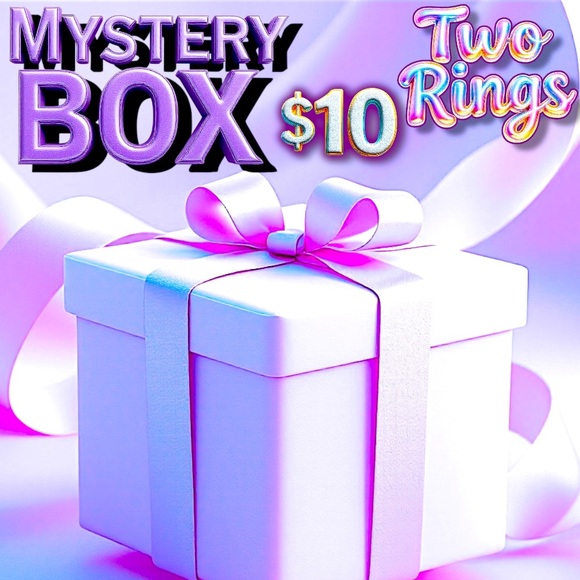Two Silver Rings - Mystery Box - women’s Rings - 2 for $10 NWT - Sale - Picture 2 of 3